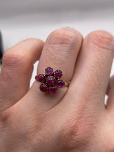 Load image into Gallery viewer, 14ct rose gold cabachon ruby ring
