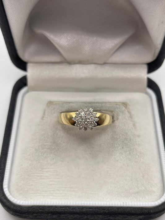 14ct gold diamond ring