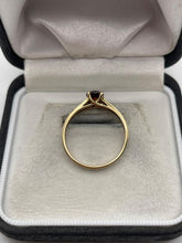 Load image into Gallery viewer, 9ct gold garnet and diamond ring
