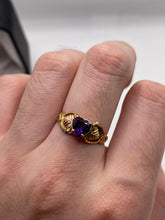 Load image into Gallery viewer, 9ct gold amethyst ring
