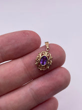 Load image into Gallery viewer, 9ct gold amethyst pendant
