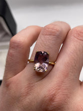 Load image into Gallery viewer, 9ct gold ametrine ring
