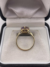 Load image into Gallery viewer, 9ct gold amethyst ring
