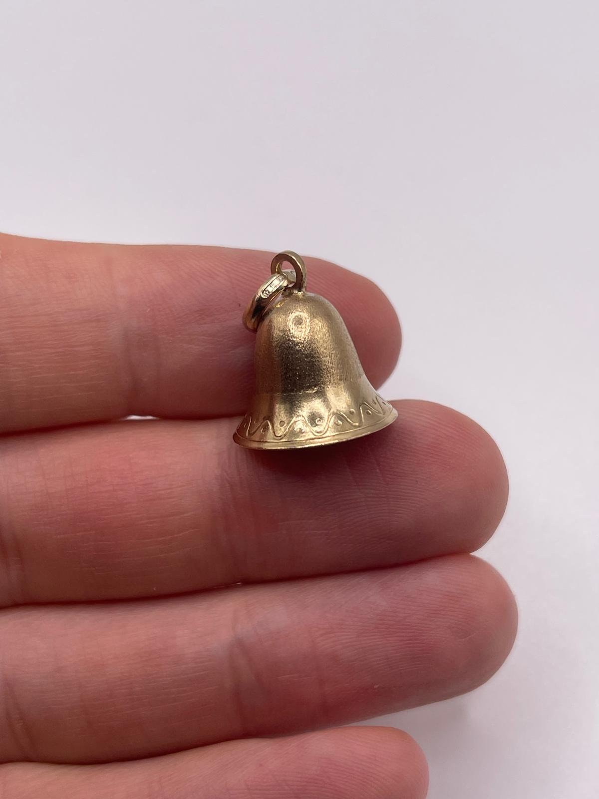 9ct gold bell charm