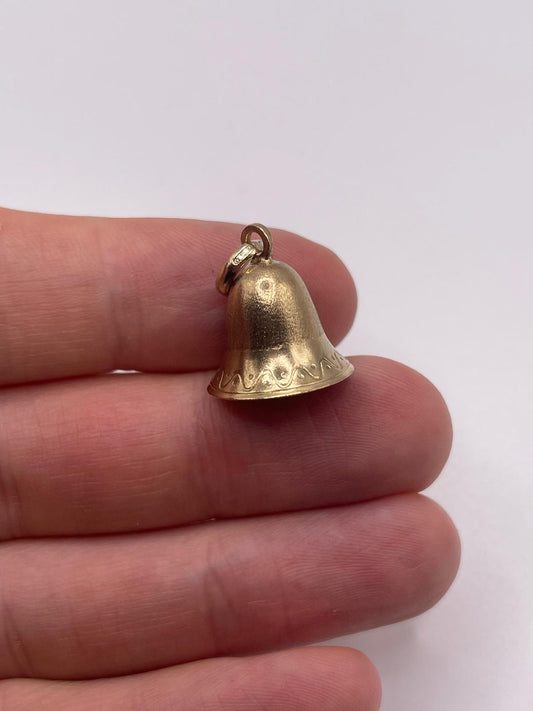 9ct gold bell charm