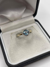 Load image into Gallery viewer, 9ct gold topaz and diamond ring
