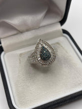 Load image into Gallery viewer, 9ct white gold diamond ring
