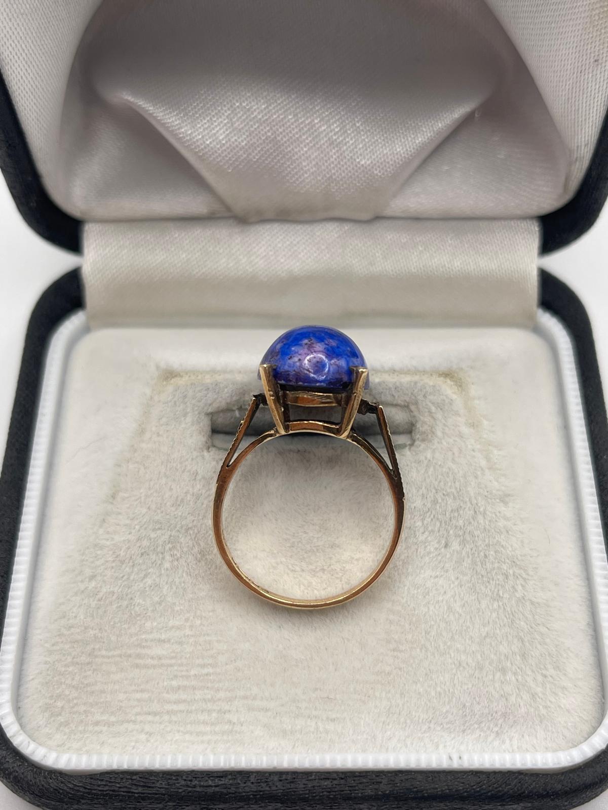 9ct gold gemstone ring