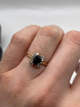 Load image into Gallery viewer, 9ct gold sapphire and diamond ring

