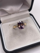 Load image into Gallery viewer, 9ct gold amethyst ring
