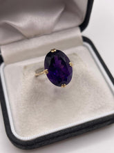 Load image into Gallery viewer, 9ct gold amethyst ring
