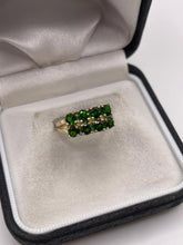 Load image into Gallery viewer, 9ct gold diopside ring
