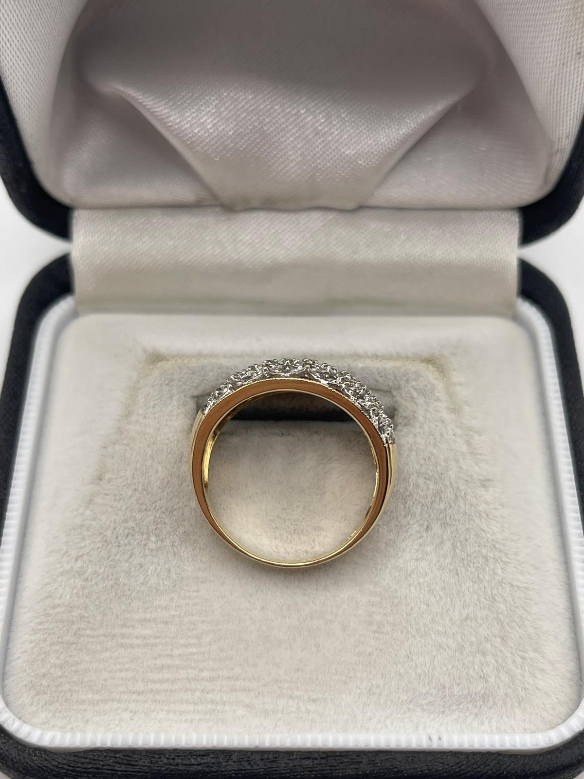 9ct gold diamond ring