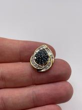 Load image into Gallery viewer, 9ct gold diamond cluster pendant
