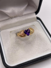 Load image into Gallery viewer, 9ct gold amethyst ring
