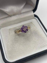 Load image into Gallery viewer, 9ct gold amethyst ring
