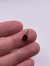 Load image into Gallery viewer, 9ct gold garnet pendant
