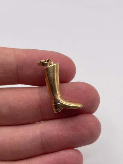 9ct gold boot charm