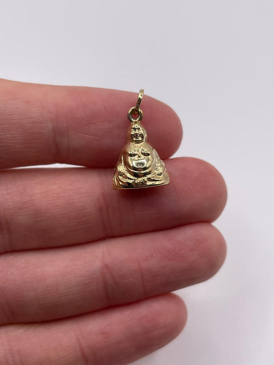 9ct gold buddha charm