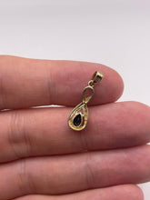 Load image into Gallery viewer, 9ct gold sapphire and diamond pendant
