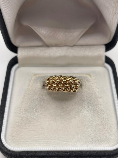 9ct gold keeper ring