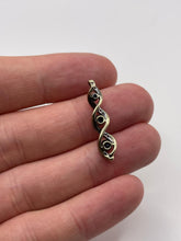 Load image into Gallery viewer, 9ct gold sapphire and diamond pendant
