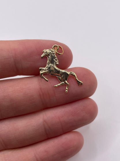 9ct gold horse charm