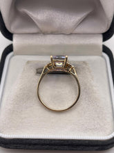 Load image into Gallery viewer, 9ct gold topaz and diamond ring
