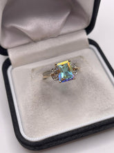 Load image into Gallery viewer, 9ct gold topaz and diamond ring
