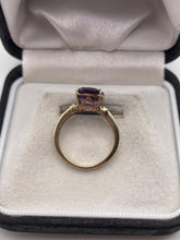 Load image into Gallery viewer, 9ct gold amethyst ring
