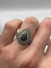 Load image into Gallery viewer, 9ct white gold diamond ring
