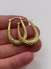 Load image into Gallery viewer, 9ct gold creole earrings
