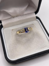 Load image into Gallery viewer, 14ct gold tanzanite and diamond ring
