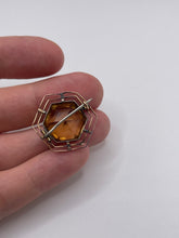 Load image into Gallery viewer, 9ct gold citrine brooch
