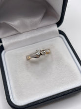 Load image into Gallery viewer, 18ct gold diamond twist ring

