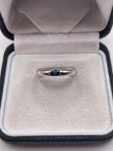 Load image into Gallery viewer, 18ct white gold sapphire ring
