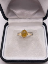 Load image into Gallery viewer, 9ct gold cabochon citrine ring

