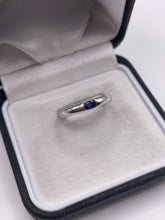 Load image into Gallery viewer, 18ct white gold sapphire ring
