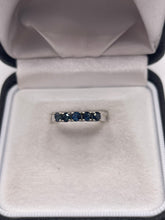 Load image into Gallery viewer, 14ct white gold sapphire ring
