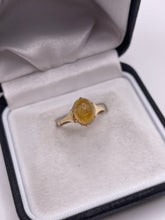 Load image into Gallery viewer, 9ct gold cabochon citrine ring
