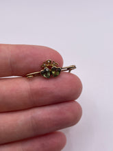 Load image into Gallery viewer, 9ct gold paste and pearl sweetheart brooch
