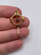 Load image into Gallery viewer, Antique 9ct gold paste pendant
