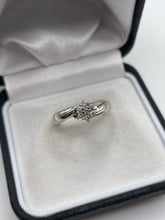 Load image into Gallery viewer, 9ct white gold diamond cluster ring
